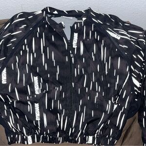 Gym Shark Crop Top Jacket black